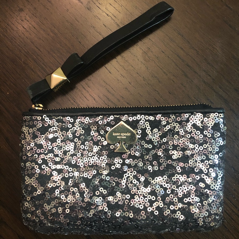 Kate Spade sequins wristlet